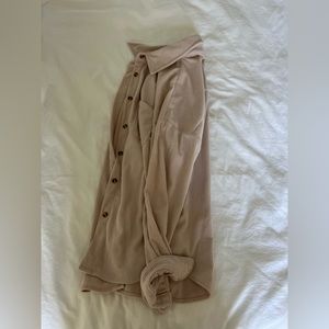 Cream button up jacked size small